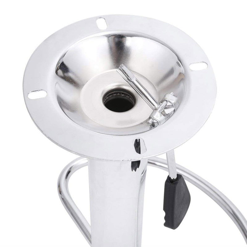 Sgabello con Braccioli Alzata a Gas e Seduta Girevole in Similpelle Vandi Nero