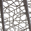 Dondolo Pensile da Giardino Giglio in Acciaio Grigio