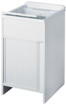 Mobile Lavatoio in PVC 50x50x85 cm con Serranda Forlani Esterni Roc Bianco