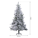 Albero di Natale Artificiale Innevato 180 cm 472 Punte  Verde