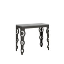 Consolle Allungabile 90-300x40x77 cm in Nobilitato Grigio