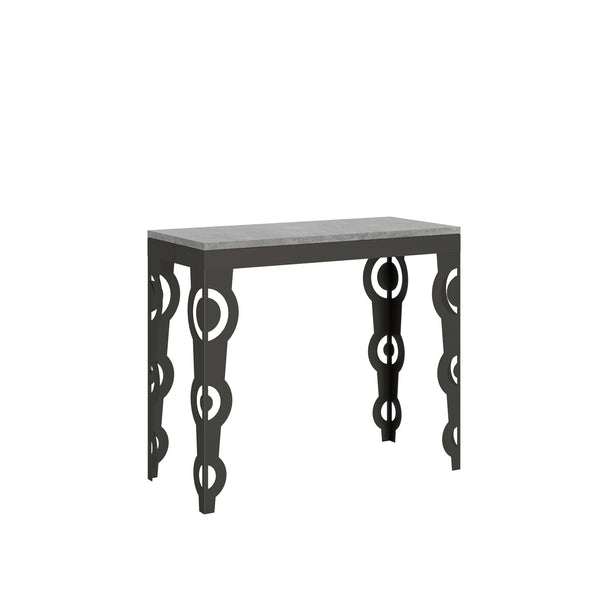prezzo Consolle Allungabile 90-196x40x77 cm in Nobilitato Grigio