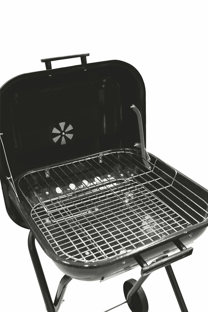 Barbecue a Carbone Carbonella Quadrato 46x46 cm Soriani Nero