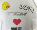Casco Demi-Jet per Bambini Visiera Sagomata CGM Magic Smile 205S Rosa Fluo Varie Misure