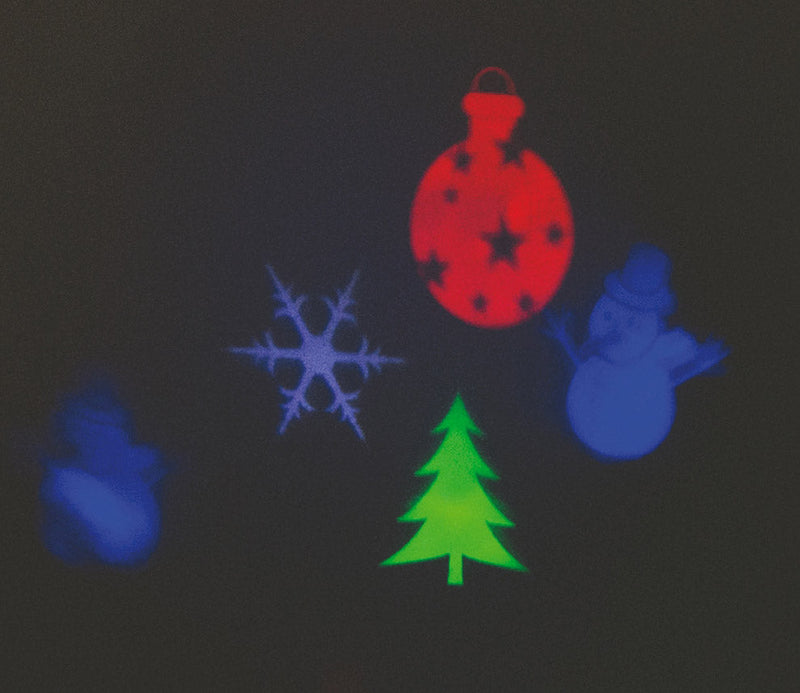 Proiettore Laser a Led 4 Forme Luci Natalizie da Interno e Esterno Soriani