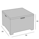 Set da Giardino Divano 2 Poltrone e Tavolino in Polipropilene Bianco