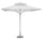 Ombrellone da Giardino 3x3 m Palo Ø60 mm Telo in Polietilene Bianco