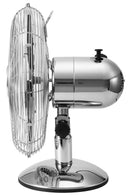 Ventilatore da Tavolo 30cm Oscillante 3 Velocità  35W Kooper Eolo Cromato