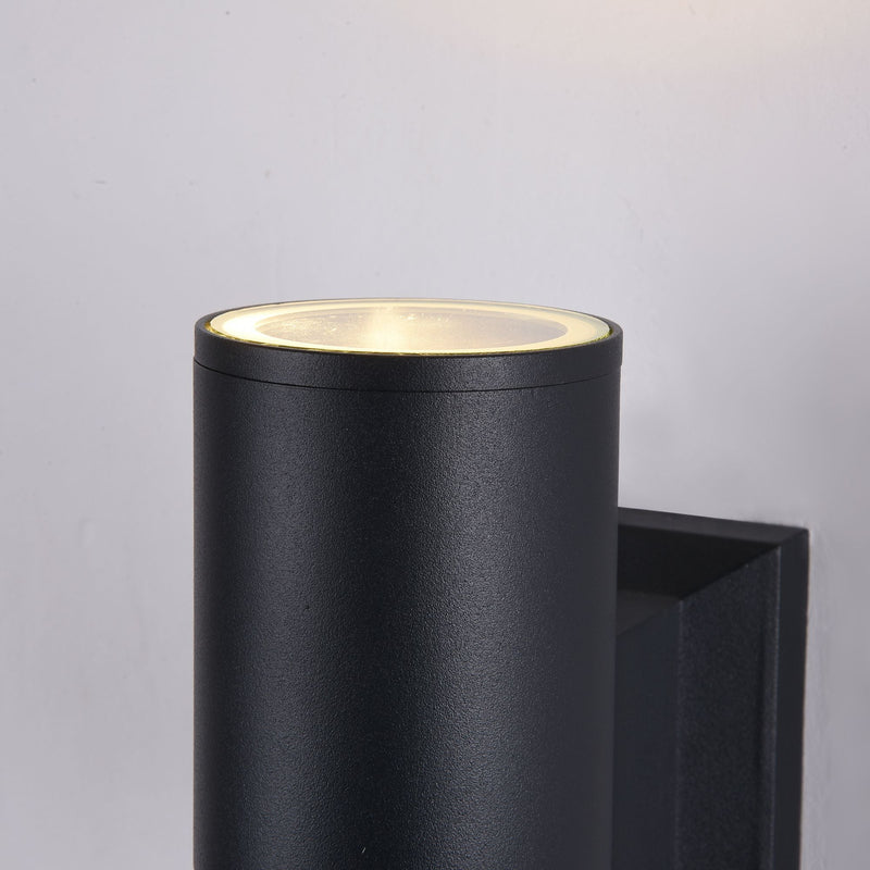 Lampada da parete Outdoor in Metallo Bowery Nero