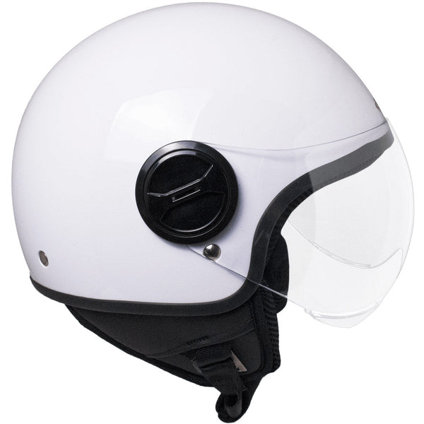 prezzo Casco Demi-Jet per Scooter Visiera Sagomata SKA-P 1 WH Wolli Bianco Metal