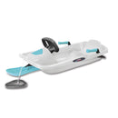 Bob Slittino da Neve 98x45x23 cm 1 Posto Skipper Bianco o Blu Petrolio