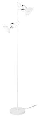 Piantana da Interno Attacco E14 in Metallo Bianco Opaco