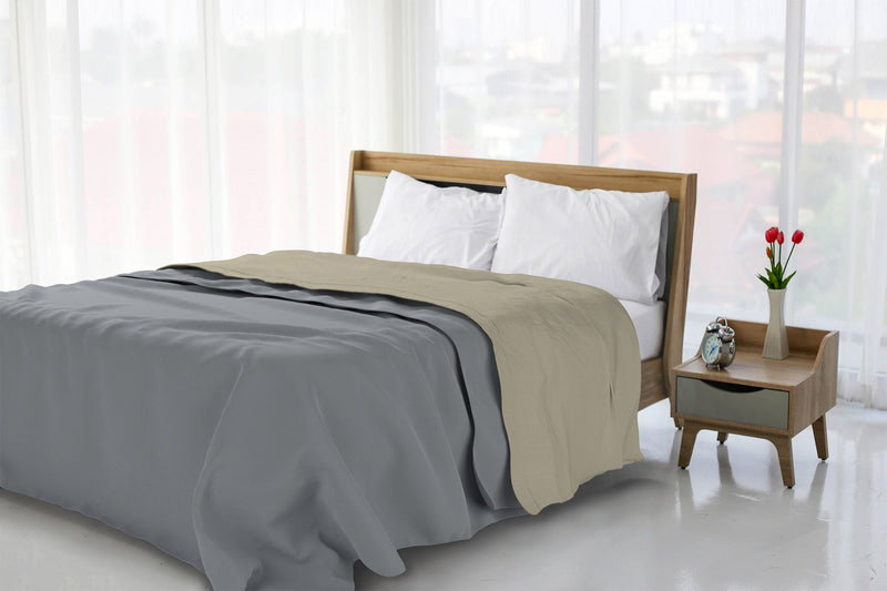 Lenzuolo Sopra in Tinta Unita Tortora