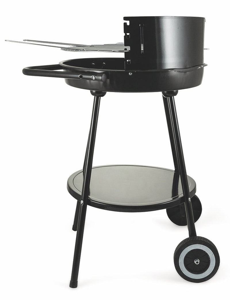 Barbecue a Carbone Carbonella Tondo Ø50 cm con Ruote Soriani Sun-day Nero