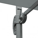 Ombrellone da Giardino Nettuno Lux Decentrato 3x4 m in Alluminio Nero Telo Grigio Scuro