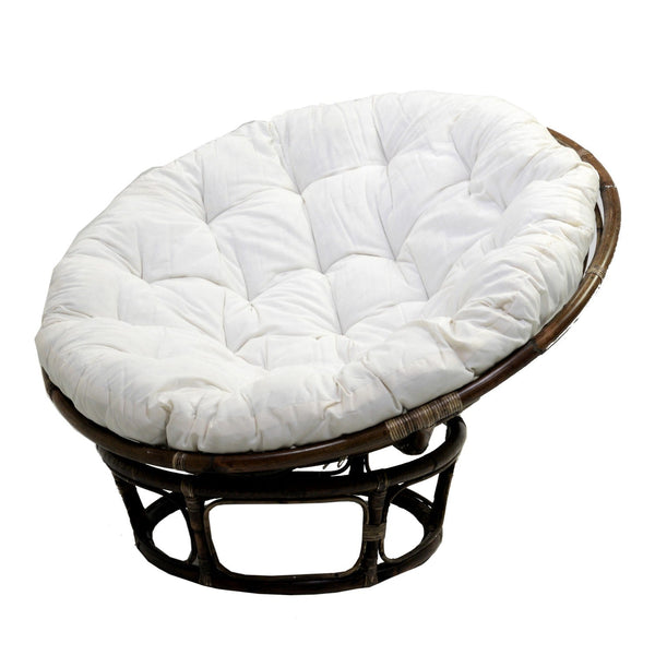 online Poltrona da Giardino in Rattan ø115cm Papasan Marrone