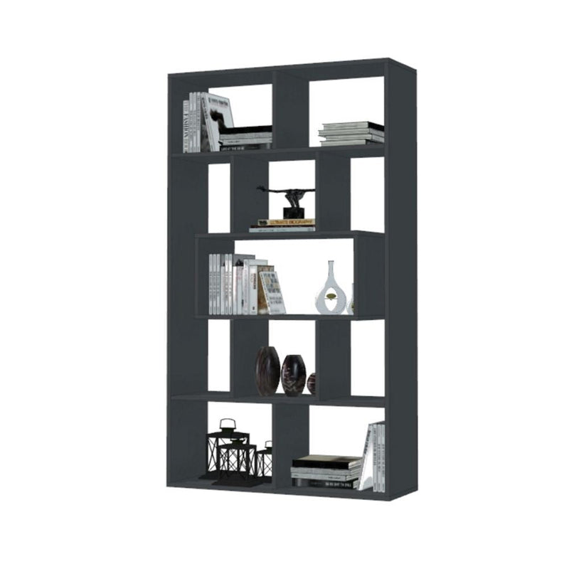 Libreria Face  90x30x170 cm grigio cemento