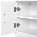 Mobile Ingresso con Scarpiera e Appendiabiti in Legno Bianco Opaco 100x32x187 cm 