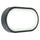 Lampada Plafoniera 18W a Led Smd Ovale Grande Colore Grigio Grafite per Esterno Linea Loft Sovil