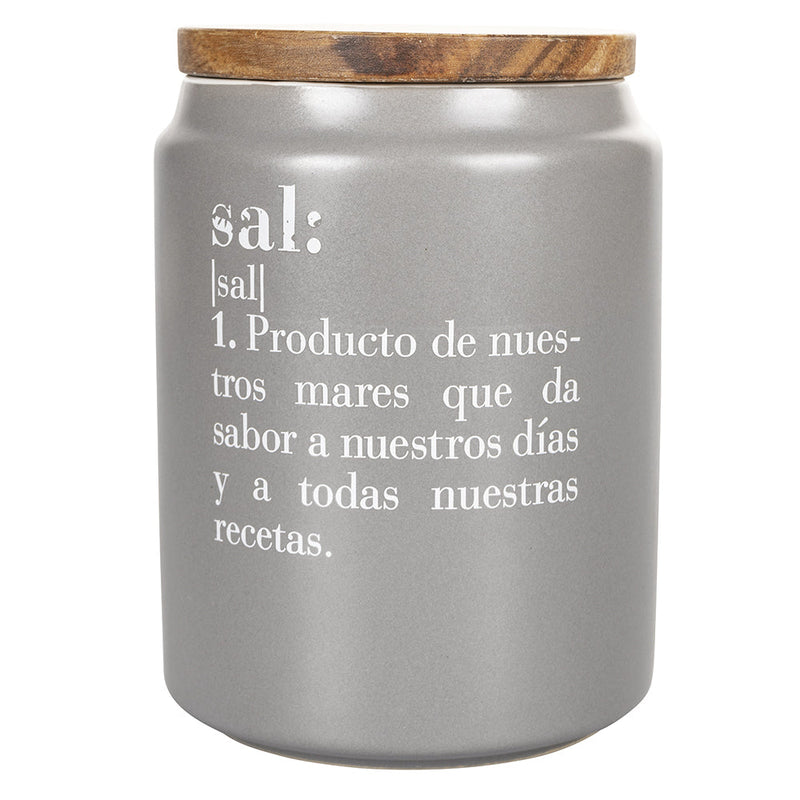 Barattolo Sale con scritta "Sal" 750 ml in Gres VdE Tivoli 1996 Spagnolo