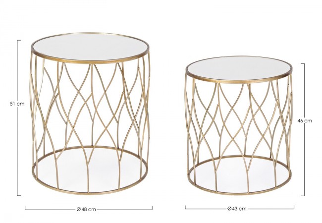 Set 2 Tavolini Elenor