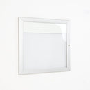 Bacheca con Apertura a Battente 51,5x48,7x2,3 cm in Alluminio Silver