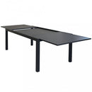 Tavolo Formentera 200/300x100x74 h cm in Alluminio Antracite