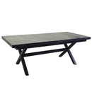 Tavolo Allungabile da Giardino 200/260x100xh75 cm in Alluminio Dover Antracite