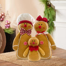 Tri Pan di Zenzero H37 cm con Luci in Poliestere