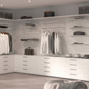 Kit per Fissaggio Mensole 280 mm in Acciaio Emuca Bianco