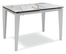 Tavolo Allungabile 80x120/170x76 cm in Ceramica Marmo Calacatta Ceramica 2