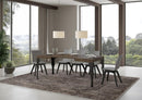 Tavolo Allungabile 110-194x70x77 cm Paxon Noce e Antracite