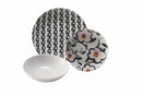 Servizio Piatti 18 Pezzi in Porcellana e Gres Multicolor Villa d'Este Home Tivoli Coco Walk