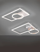 Plafoniera da Interno a LED in Metallo Alluminio Spazzolato