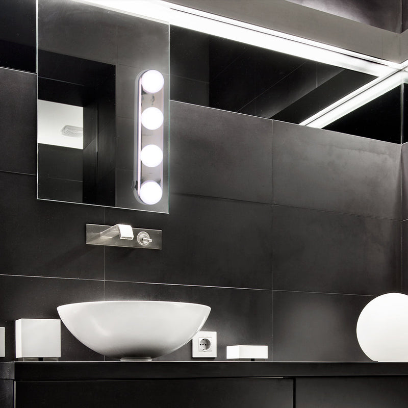 Lampada LED per Specchio Luminosa con Ventose Luce Bianco Freddo Trucco Selfie