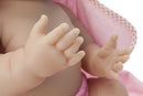 Bambola Bebè Neonato con Accappatoio Principessa 43cm JC Toys