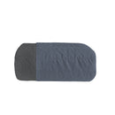 Trapuntino Estivo Double Face Effetto Water Washed in Poliestere Blu e Grigio Scuro Varie Misure