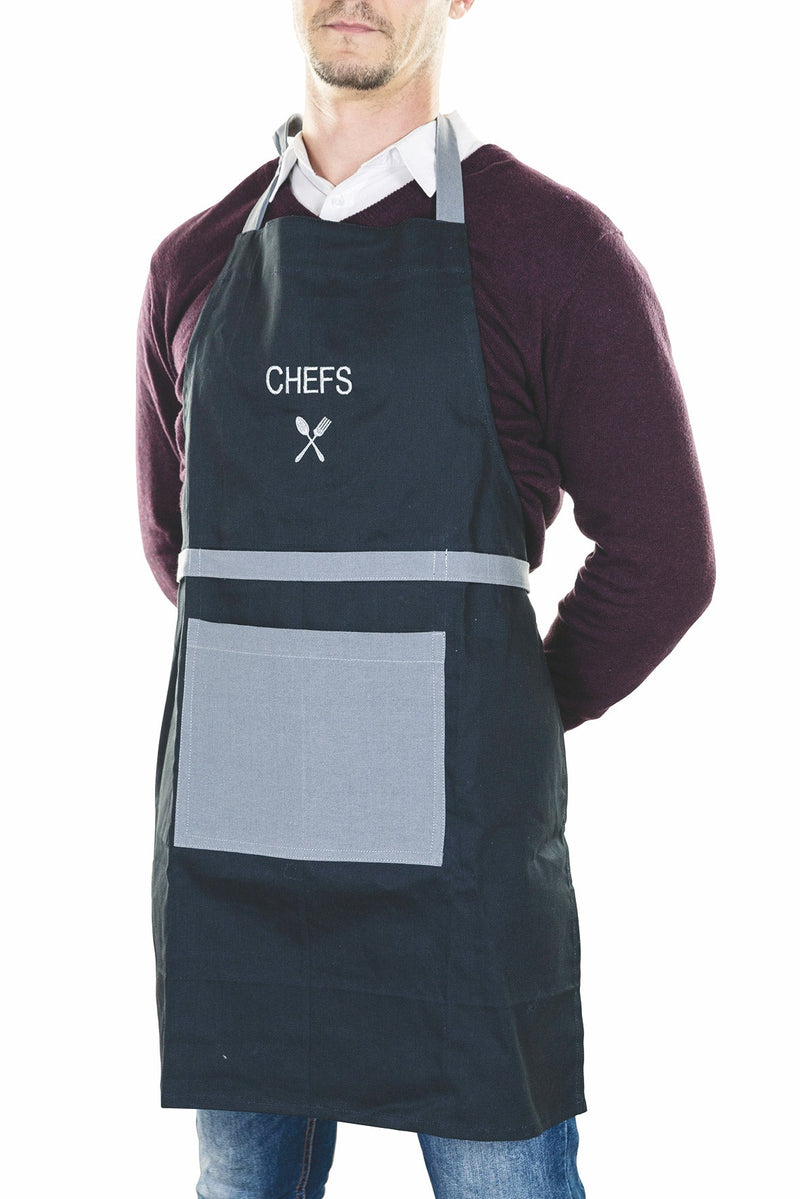 Set Chef Grembiule Guanto e Presina in Cotone VdE Tivoli 1996 Nero