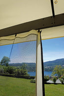 Gazebo da Giardino in Alluminio 3X4m Vorghini Blind Ecrù