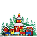 Calendario Dell'Avvento Trenino Natalizio di Babbo Natale in Legno 24 Cassetti