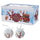 Set 14 Palle di Natale Ø7,5 cm in Polyfoam con Box Babbo Natale con Sacco Regali
