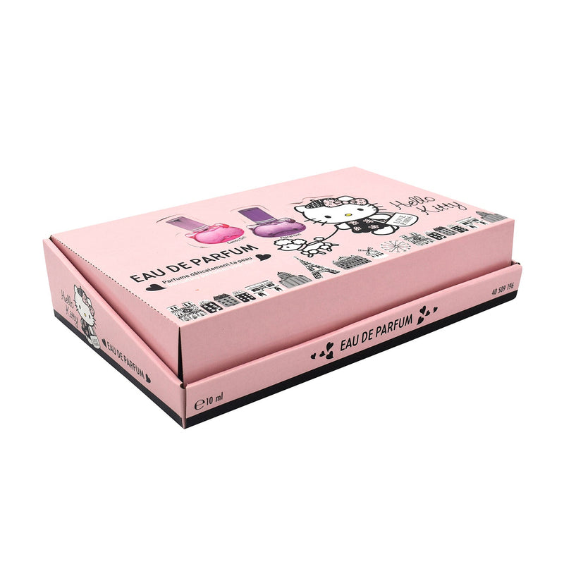 Set 24 Profumi per Bambina a Forma di Hello Kitty in 2 Fraganze Fragola e Ciliegia