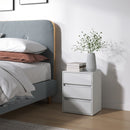 Cassettiera 3 Cassetti Moderna 40x30x50,5 cm in Legno Bianco    