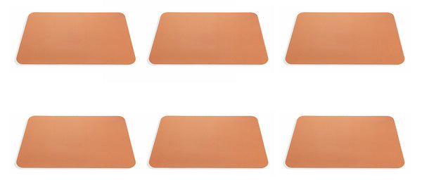 acquista Set 6 Tovagliette 45x30x0,2 cm in Pvc Villa d'Este Home Tivoli Texas Marroni