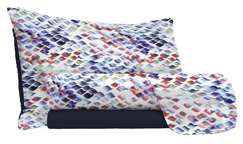 Set Lenzuola con Stampa Sopra Sotto e Federe Lena Varie Misure