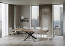 Tavolo Allungabile 200-460x90x77 cm Volantis Noce Telaio Antracite 