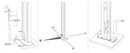 Doccia da Esterno Giardino Miscelatore e Doccetta Mobile Arkema Dada Fascia Inox Bianco Crema