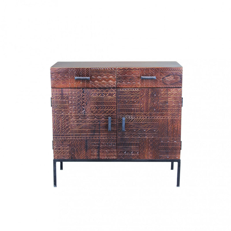 Mobile Craig 90x40x85 h cm in Legno Marrone