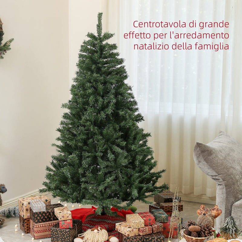 Albero di Natale Artificiale 110 x180 cm 1000 Rami verde  