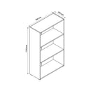 Libreria 3 Ripiani 70x29,8x119 cm in Truciolare Nobilitato Rovere Sonoma